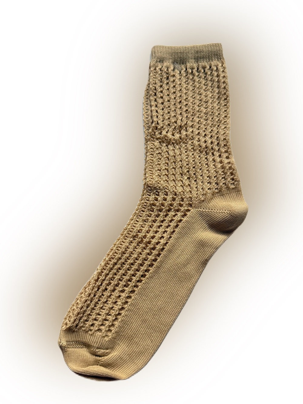Maria La Rosa Crochet Socks Beige New
